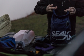 Cascade Design's SeaLine dry bags, seakayaking in Seattle, WA