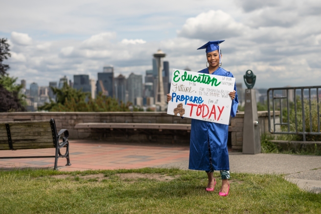 © Cameron Karsten Photography photographs Seattle Colleges' faculty and students for their 2020 graduation campaign